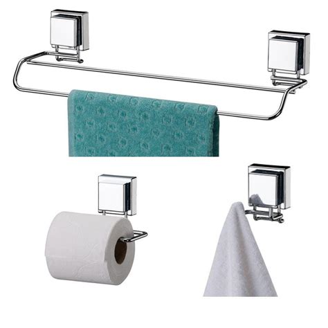 Kit Banheiro Aco Inox Gancho Porta Toalha Suporte Papel Higienico Extra