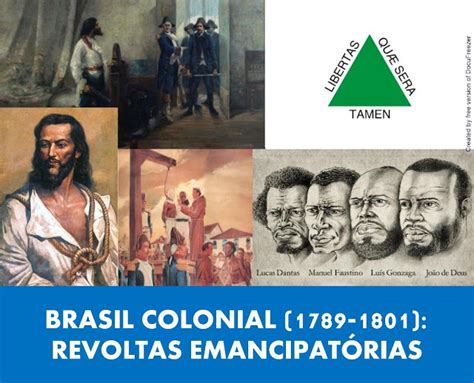 HistÓria Br Brasil Colonial 1789 1801 Revoltas Emancipatórias