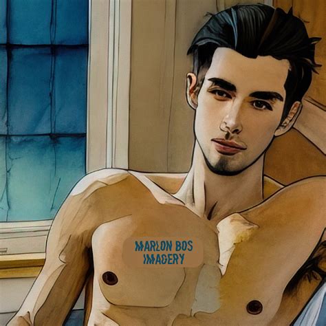 Original Gay AI Art Fine Art Print With Thick Mm Window Celebrating The Male Form LGBTQ