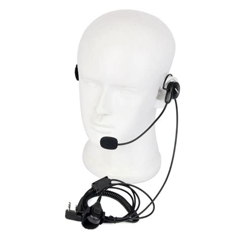 Pin Earpiece Mic Finger Ptt Headset For Kenwood Baofeng Uv R Bf S