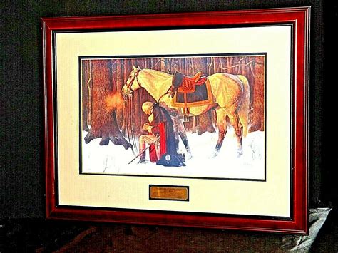 Washington The Pray Praying At Valley Forge Aa19 1550 Painting And