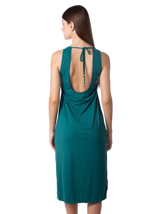 Saida De Praia Simony Lingerie Longa Uv Beach Verde