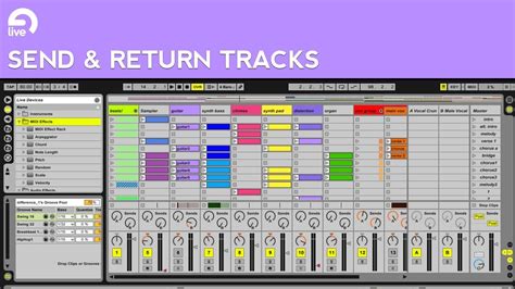 Ableton Live Tutorial Send Return Tracks YouTube