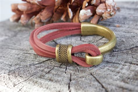 Womens Leather Bracelet Leather Cuff Bracelet For Women Soft