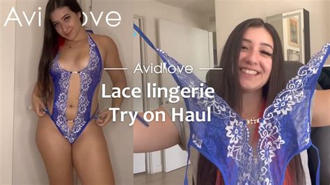 Sexy Lace Lingerie Try On Haul Avidlove Ft Desy Gato Youtube