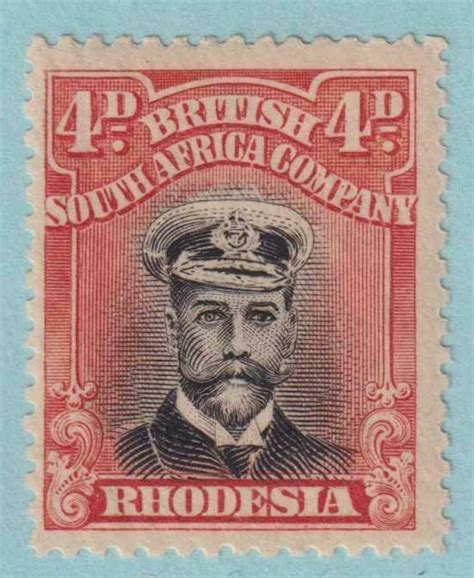 Rhodesia Mint Hinged Og No Faults Extra Fine Admiral Rfn