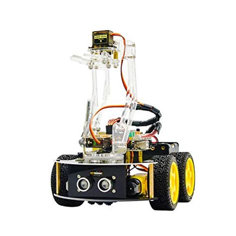 Keyestudio Wd Bluetooth Smart Car Robot Arm Building Starter Kit For