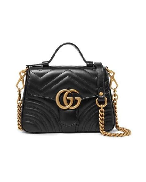 Gucci Gg Marmont Small Quilted Leather Shoulder Bag In Black Save