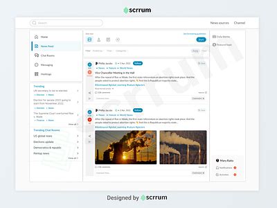 Social network platform by Scrrum Labs on Dribbble