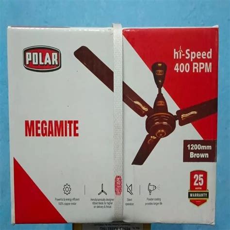 Mm Polar Megamite Ceiling Fan Rpm At Rs Box In