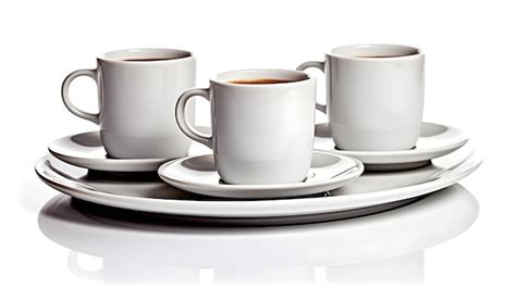 Premium Photo Espresso Cups And Saucers