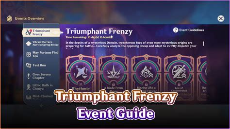 Triumphant Frenzy Event Guide Genshin Impact