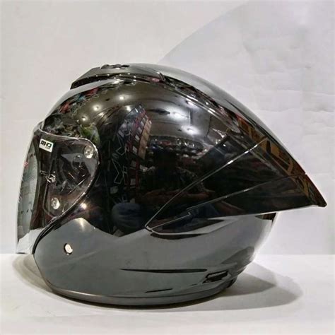 Jual Helm Nhk N Max Solid Black Glossy Helm Half Face Xl Di Seller