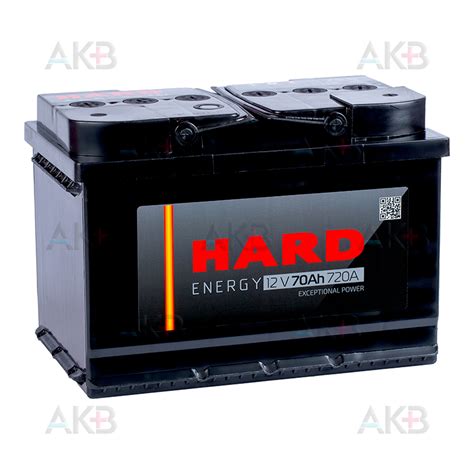 Купить Автомобильный аккумулятор HARD 70 Ач 720А о.п. (278x175x190) L3 ...