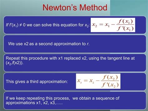 Newton Rphson Method With Calculator Tutorial Ppt Free Download