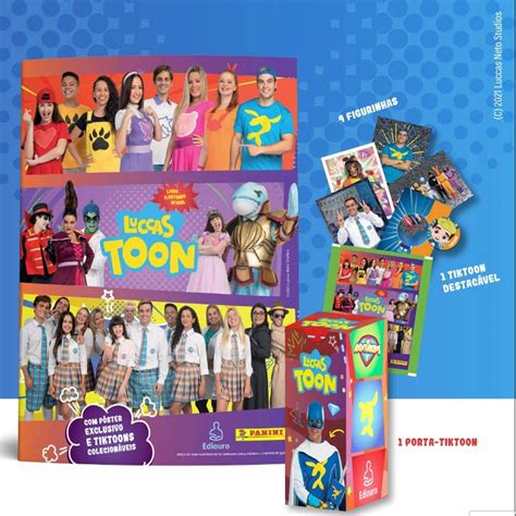 Luccas Toon Livro Ilustrado Oficial Lbum De Figurinhas