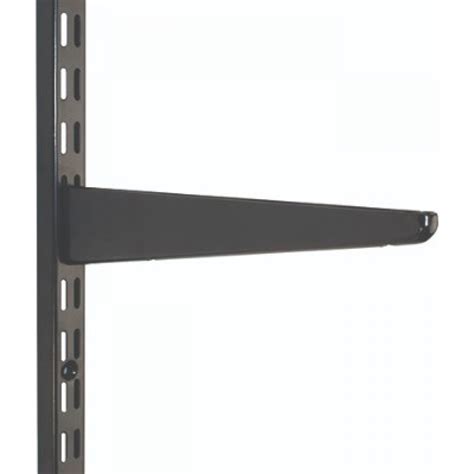 370mm Black Twin Slot Shelving Bracket