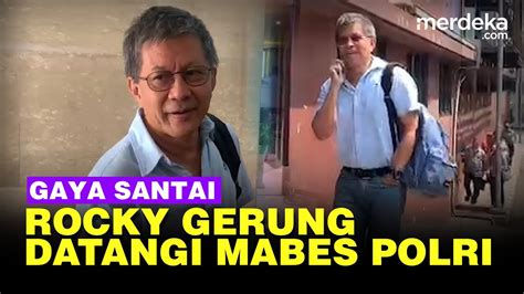 Datangi Bareskrim Rocky Gerung Kata Pak Jokowi Masalah Kecil Kenapa