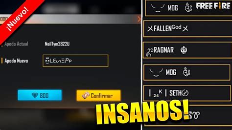 Nombres Para Free Fire Crear