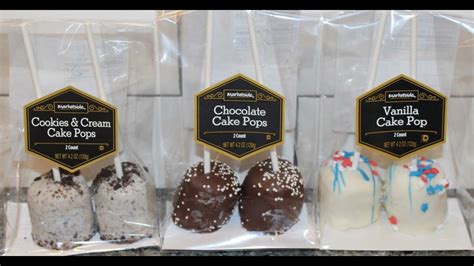 Marketside Walmart Cake Pops Cookies Cream Chocolate And Vanilla