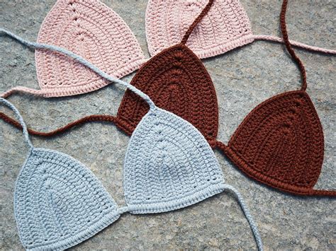 Crochet Bikini Set Brazilian Style Handmade In Cotton Custom Made Summer Swimwear