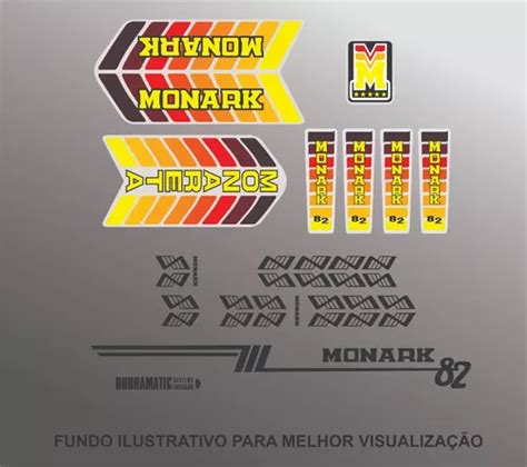 Adesivos Monark Monareta Dobram Completo Frete Gr Tis R Em