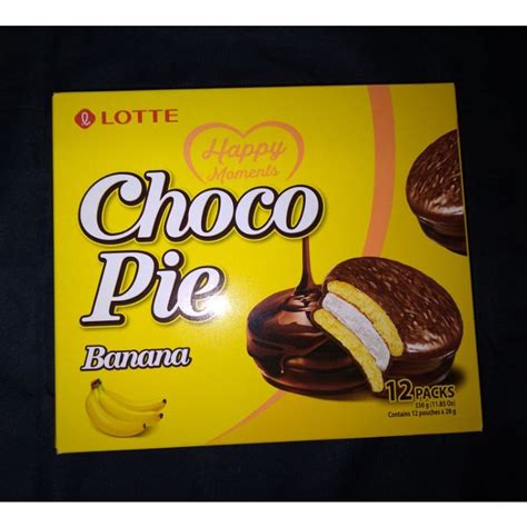 Lotte Choco Pie Banana Flavor Shopee Philippines