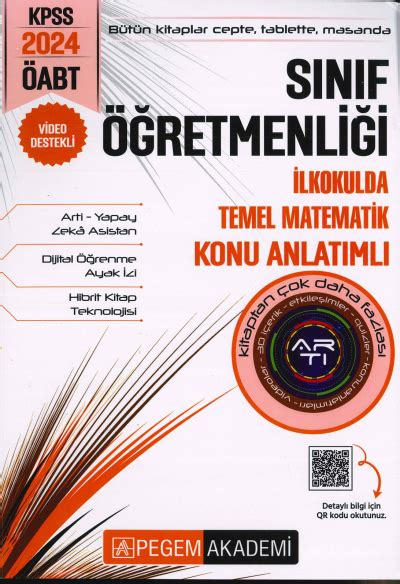 SINIF ÖĞRETMENLİĞİ İLKOKULDA TEMEL MATEMATİK KONU ANLATIMLI PEGEM