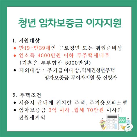 서울시 청년 임차보증금 이자지원 사업 네이버 블로그