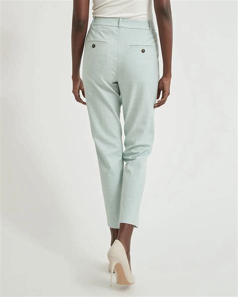 Pantalon Troit Bleu Clair Deux Tons Et Taille Mi Haute Rw Co