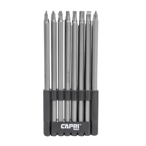 Capri Tools Extra Long Security Bit Set Piece Cp The Home Depot