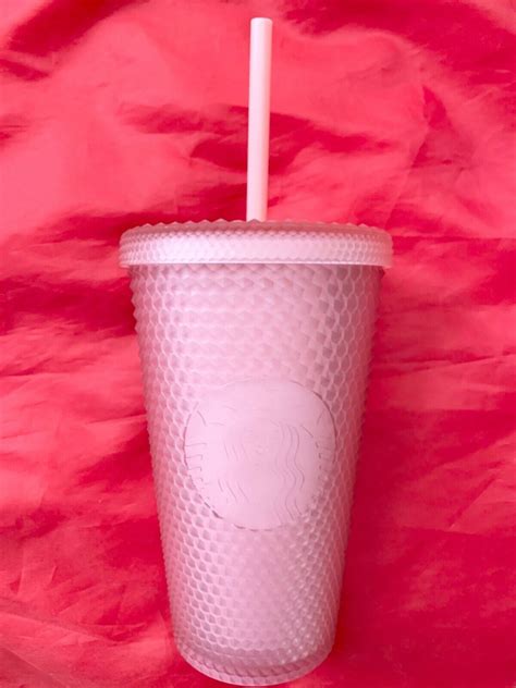 Starbucks 16 Oz Pink Lemonade Grande Tumbler Soft Touch Jelly Studded