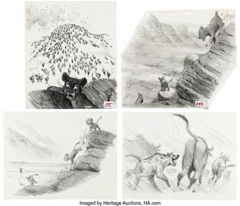 The Lion King Original Storyboardconcept Art By Thom Enriquez Group Of