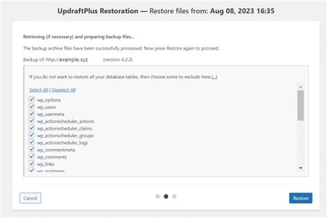 How To Restore Wordpress From Backup In