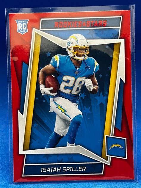 2022 Panini Rookies Stars Red Isaiah Spiller RC 110 Los Angeles