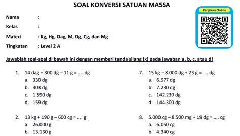 Kumpulan Soal Konversi Satuan Panjang Dan Massa Bimbel Brilian Images And Photos Finder