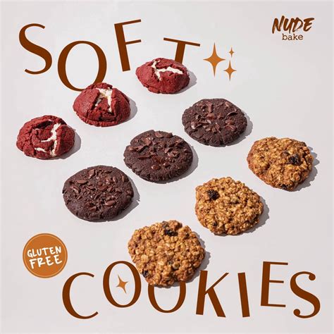Jual BUY 5 GET 6 PROMO Gluten Free Vegan Soft Cookies NUDE Healthy Snack Shopee Indonesia