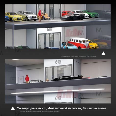 Модель парковки для Hot Wheels 1 64 имитация гаража в стиле лифта с освещенной витриной купить