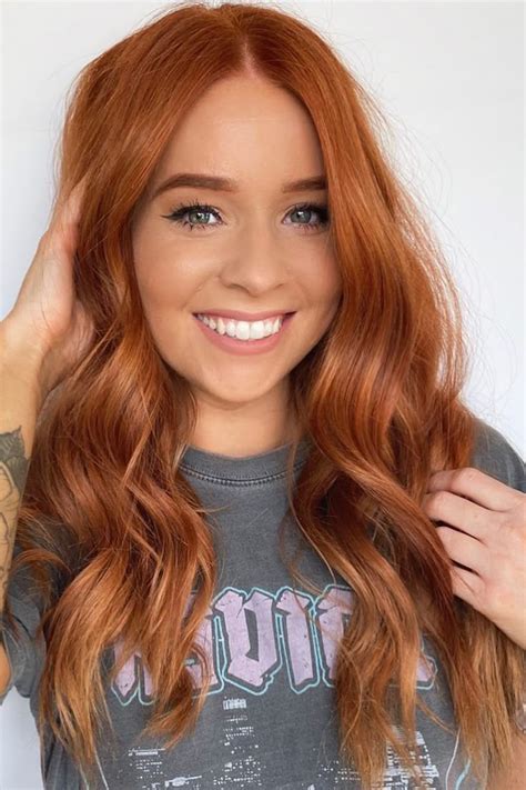 Copper Blonde Balayage Copper Blonde Hair Color Copper Red Hair Hair Color Orange Red Blonde