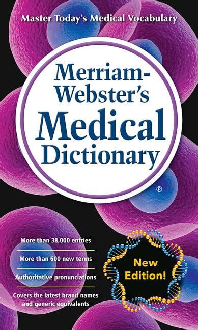 Merriam Webster S Medical Dictionary Paperback Walmart