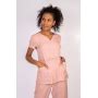 Scrub Feminino Ros Gola Princesa Jalecos Conforto