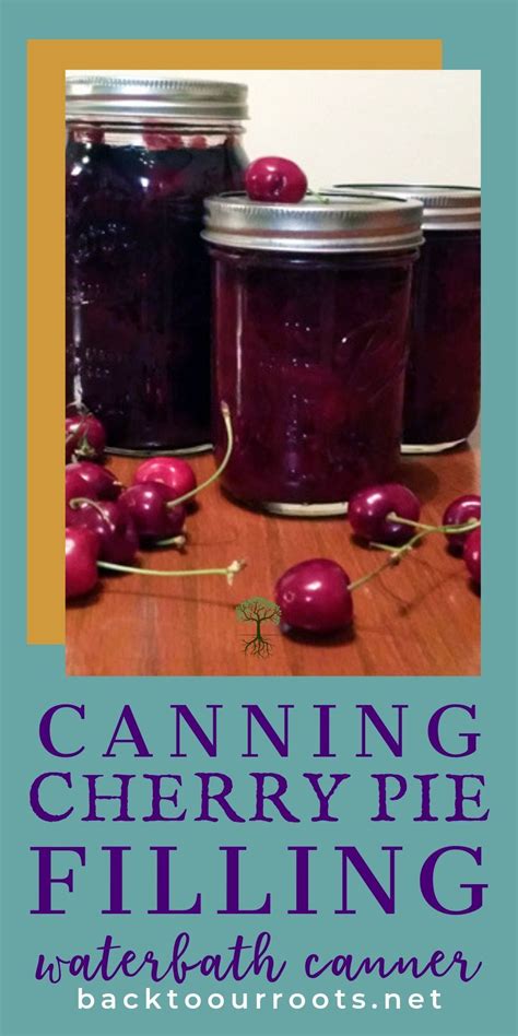 Homemade Cherry Pie Filling ~ A Canning Recipe Recipe Cherry Pie Filling Canning Cherry Pie