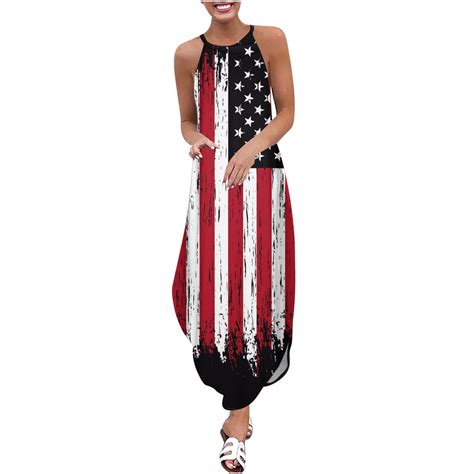 Oavqhlg3b American Flagsummer Dress For Women 4th Of July Outfits For