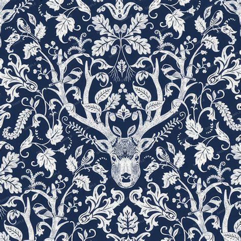 Woodland Deer Wallpaper – Pattern Crew