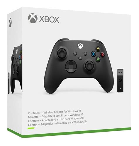 Control Xbox Series X S Carbon Con Adaptador Para Windows