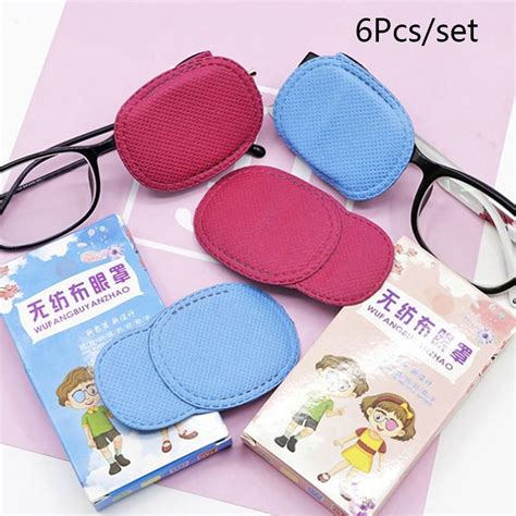 Pcs Eye Patch Amblyopia Eyeglasses Patches Kid Strabismus Treatment