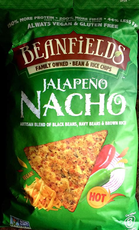 Review Beanfields Jalapeño Nacho Bean And Rice Chips Chips Nachos Popular Snacks