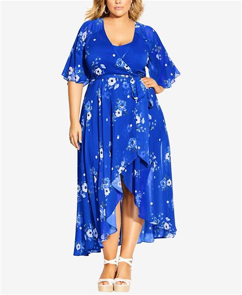 City Chic Trendy Plus Size Floral Maxi Dress Macys