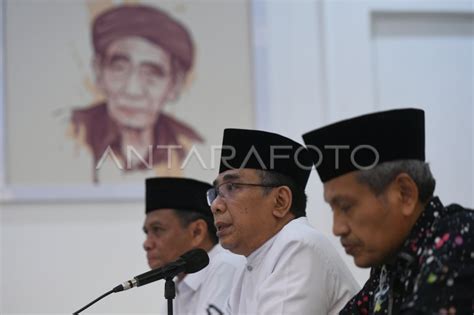 Keterangan Pers Ketua Umum PBNU ANTARA Foto