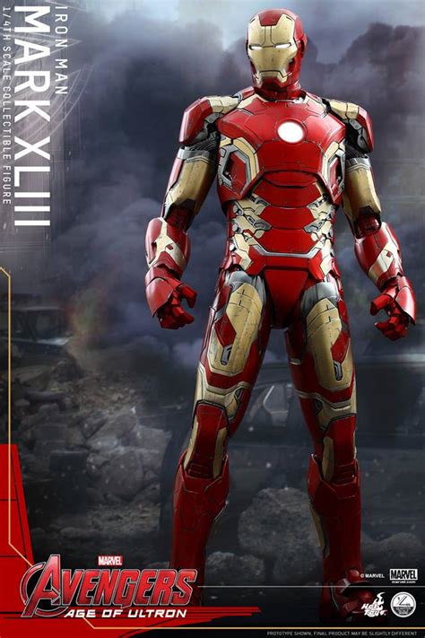 Hot Toys 1 4 Scale Iron Man Mark 43 Avengers Age Of Ultron Figure The Toyark News